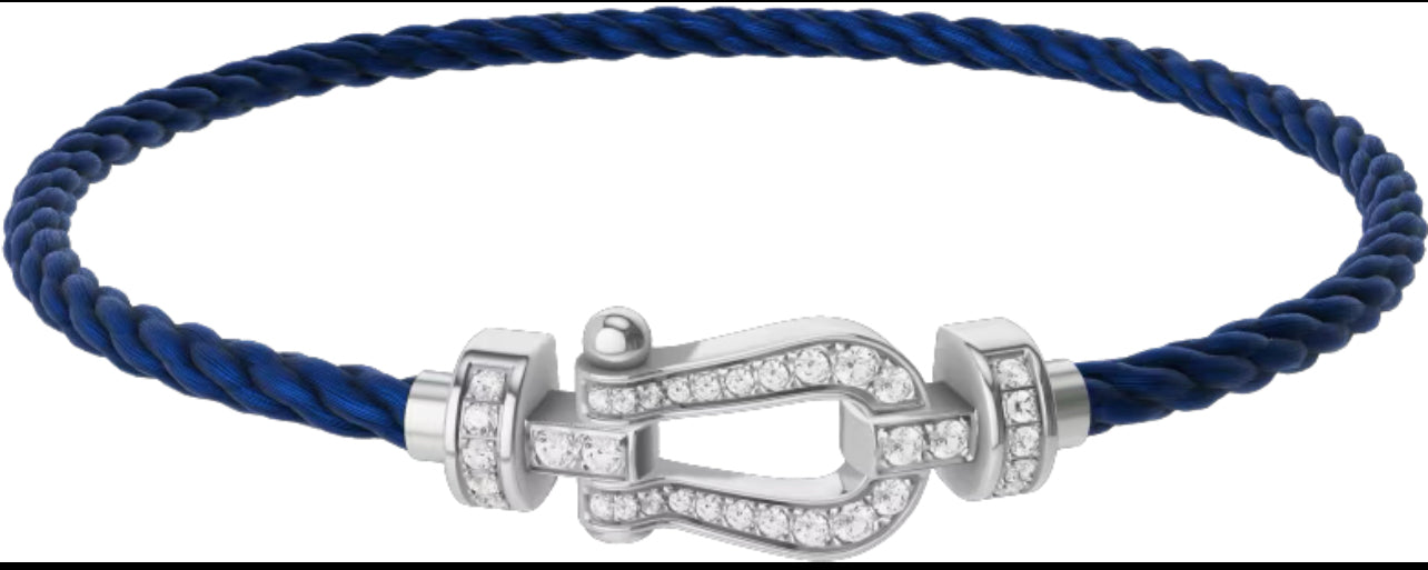 Bracelet Force ( Steel Zirconium and Blue night ) Moyen modèle