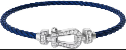 Bracelet Force ( Steel Zirconium and Blue night ) Moyen modèle