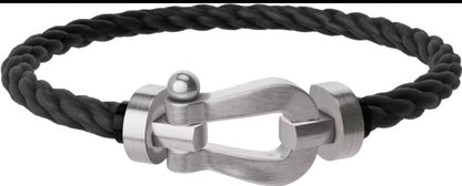 Bracelet Force ( Steel and Black ) Grand modèle